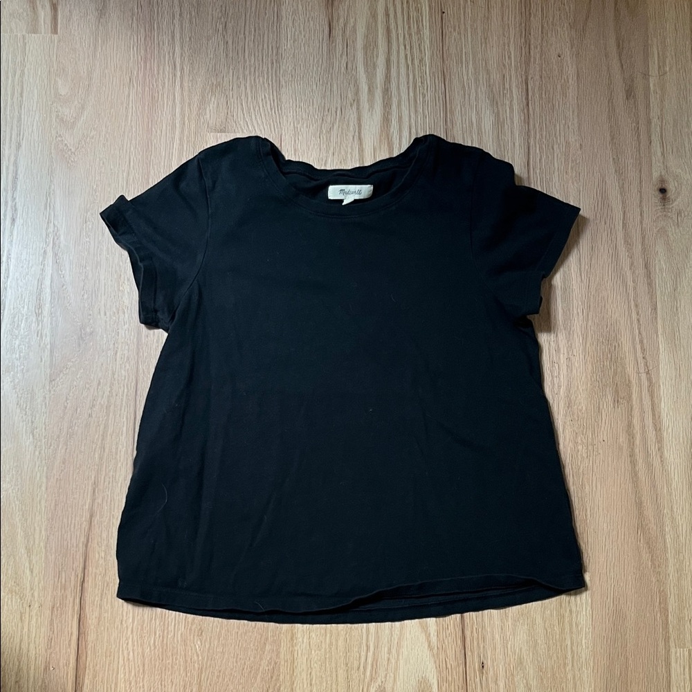 Madewell Black Crew Neck Tee